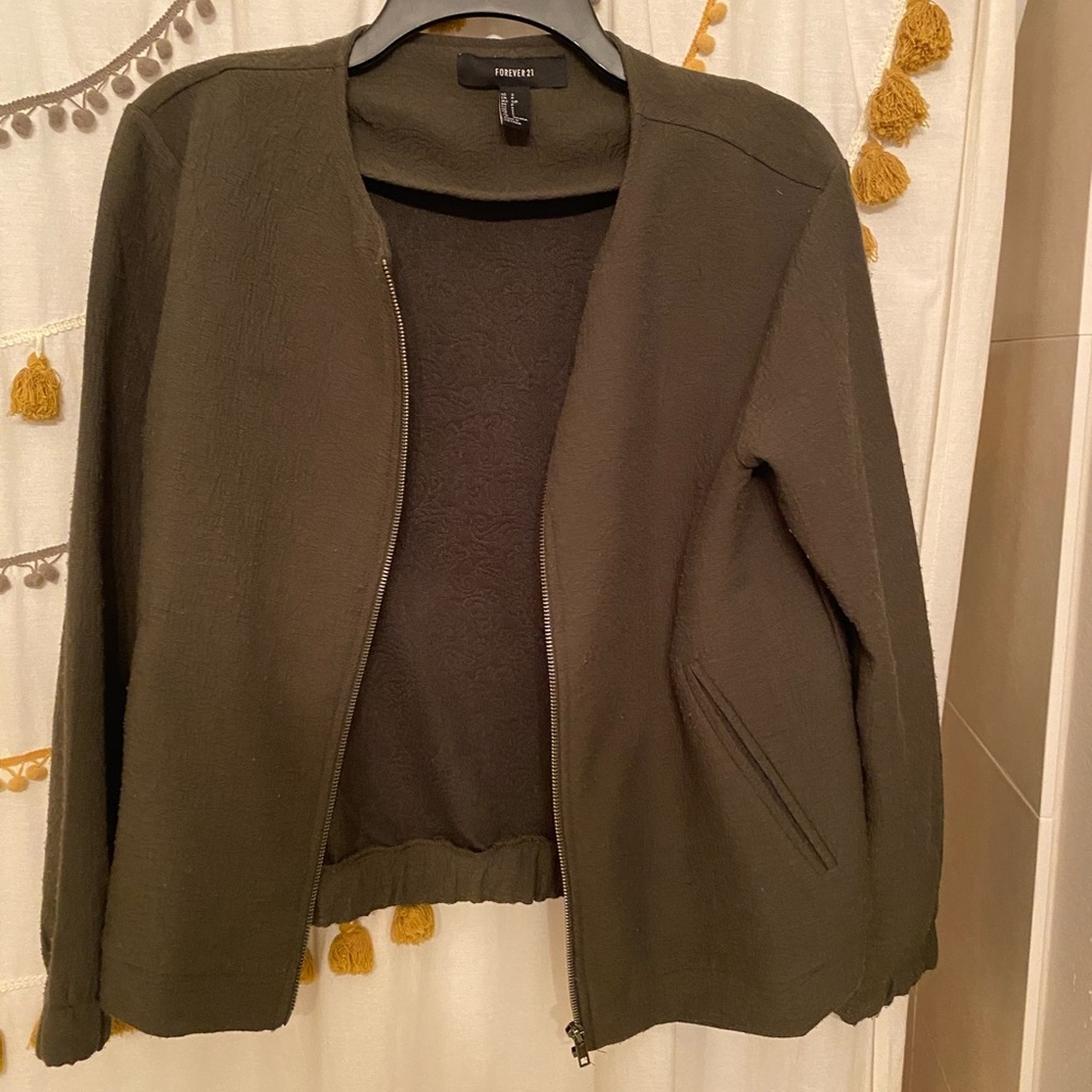 Army Green Bomber Jacket